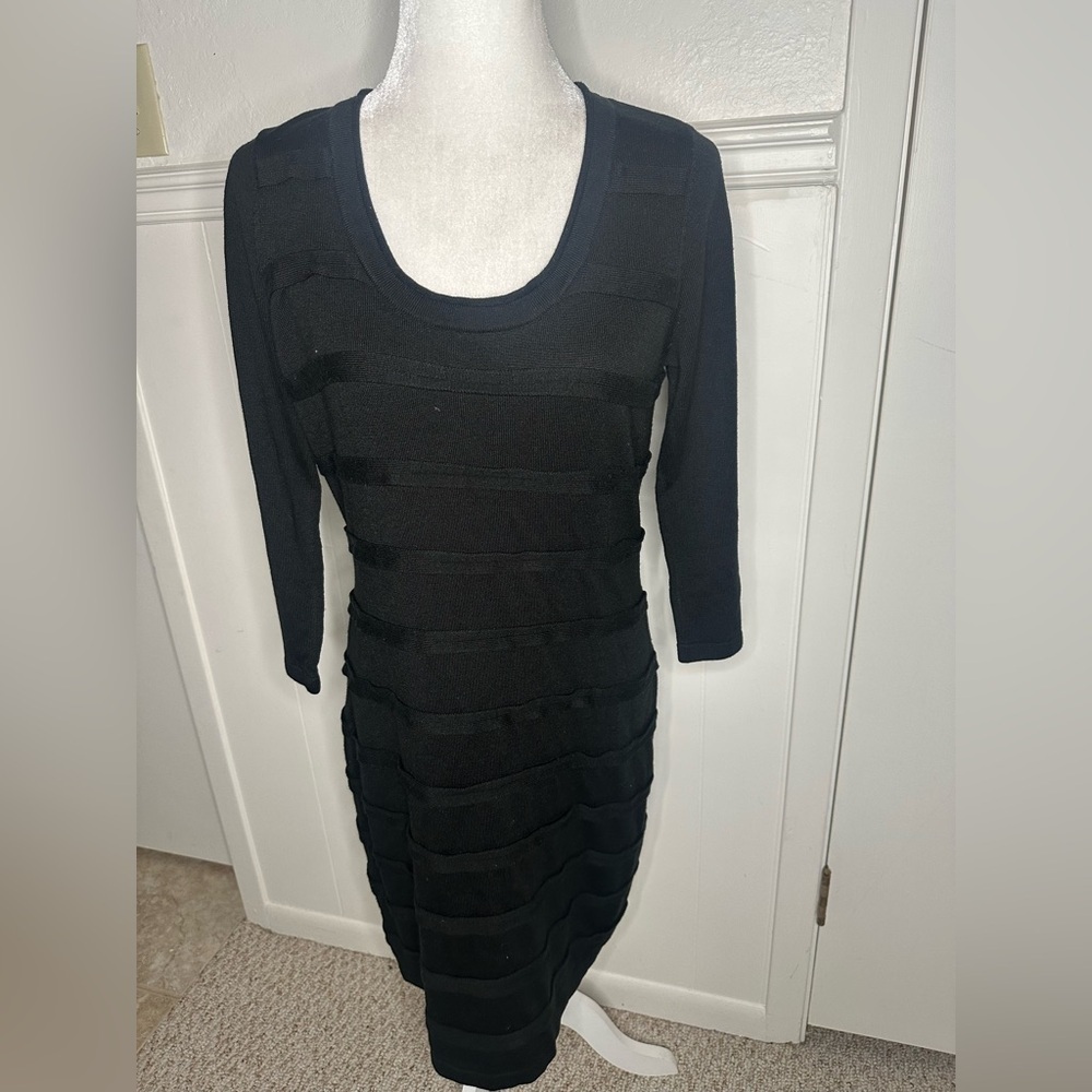 Calvin Klein Black Long Sleeve Dress size M